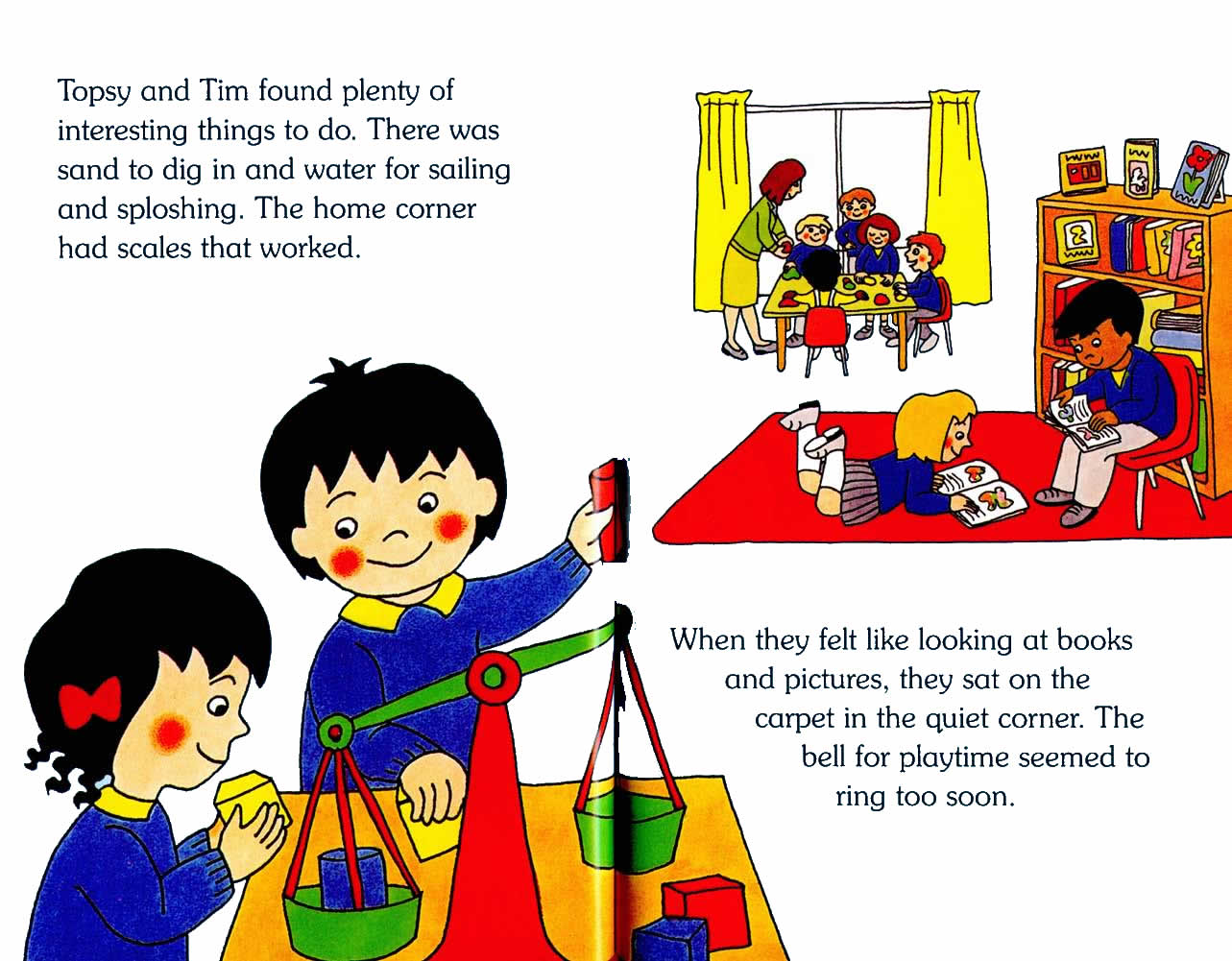 Ladybird - Topsy Tim Books - Start School (08),绘本,绘本故事,绘本阅读,故事书,童书,图画书,课外阅读